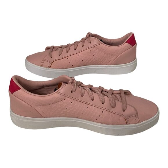 Adidas Leather Originals Blush Pink Leather Comfort Walking Sneakers, Size 8.5 - Picture 5 of 12